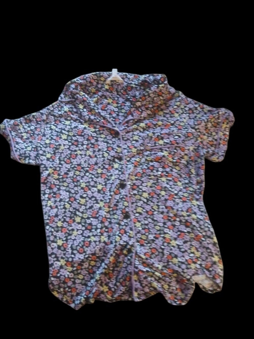 Floral Pajama Set Short Sleeve